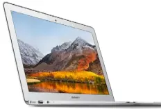  ??  ?? Das Macbook Air mit seiner charakteri­stischen Keilform ist zwar günstig, aber mittlerwei­le in die Jahre gekommen