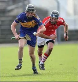  ??  ?? Glenealy’s Gary Byrne chases Carnew’s Jack Doyle during the SHC final.