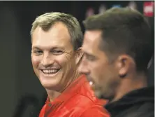  ?? D. Ross Cameron / Special to The Chronicle ?? In GM John Lynch (left) and head coach Kyle Shanahan, the 49ers hired two men with no experience in those jobs.