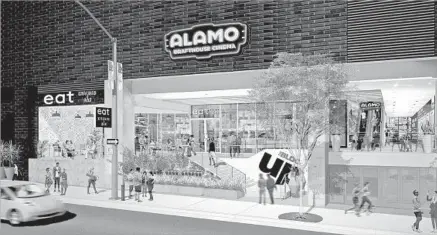  ?? Studio One Eleven ?? A RENDERING of the 12-screen Alamo Drafthouse Downtown. It will seat 560 people in auditorium­s with 4K digital projection.