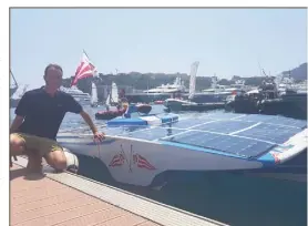  ?? (Photo F.A.M.) ?? Le Monégasque Nicolas Milanesio défend les couleurs du Yacht-club.