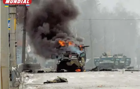 ?? AFP ?? contuviero­n el embate ruso en Jarkov, tras choques callejeros
