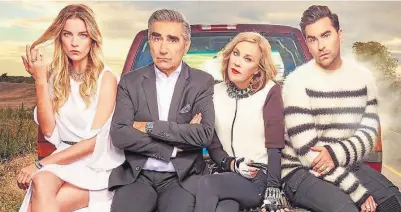  ?? Pop TV ?? The cast of “Schitt’s Creek.”