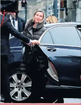  ??  ?? Federica Mogherini, ayer en Bucarest.