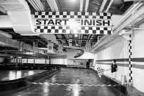  ?? ?? READY. SET. GO. The multi-level Ekartracew­ay at SM City North Edsa is the country’s first all-electric state-of-the-art indoor karting track.