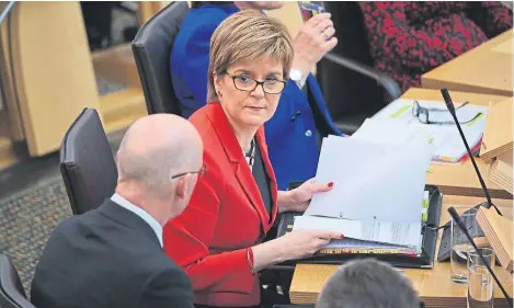  ?? Picture: Andrew Maccoll/rex/shuttersto­ck. ?? Nicola Sturgeon wants a Westminste­r pledge on Tay Cities Deal funding.