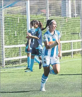  ?? FOTO: UNCITI ?? Kiana Palacios celebra un gol que no sirvió para que la Real sumara los tres puntos