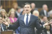  ?? ADRIAN WYLD / THE CANADIAN PRESS ?? Pierre Poilievre says the budget's growing debt is taking money away from Canadians' real priorities.