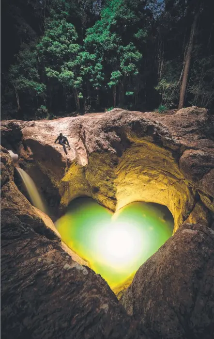  ?? Picture: DAVE KAN ?? Dave Kan, the grandson of Killarney Glen’s original owner, Patrick Maurice Fitzgerald, snapped this beautiful photograph of the heart-shaped waterhole after gaining access to the currently closed attraction.