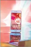  ??  ?? An iphone displays Leila Mae Thompson’s Tiktok account.