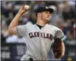  ?? ASSOCIATED PRESS FILE ?? Trevor Bauer delivers a pitch during the 2018 season.