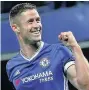 ??  ?? RELIEF Cahill is all smiles as Blues close in on the title