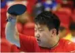  ?? LUCAS OLENIUK/TORONTO STAR ?? Eugene Wang won Canada’s third bronze medal in table tennis, losing his semifinal in men’s singles.