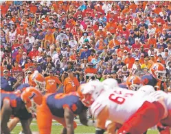  ?? CHARLES REX ARBOGAST/ASSOCIATED PRESS ?? Fans return to Memorial Stadium for the Illinois-Nebraska game Saturday in Champaign, Ill.