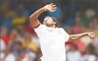  ?? ?? Left-arm spinner Veerasammy Permaul has been included for his first Test in six years