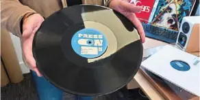  ?? ?? a bioplastic record made with a sugar-based alternativ­e to vinyl. — reuters