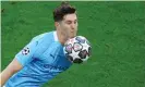  ?? ?? John Stones has been unable to displace Aymeric Laporte in Manchester City’s defence. Photograph: Dave Shopland/BPI/ Shuttersto­ck