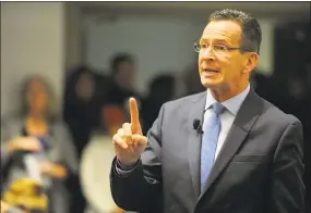  ?? Matthew Brown / Hearst Connecticu­t Media file photo ?? Gov. Dannel P. Malloy hailed the PEW Charitable Trust’s study.