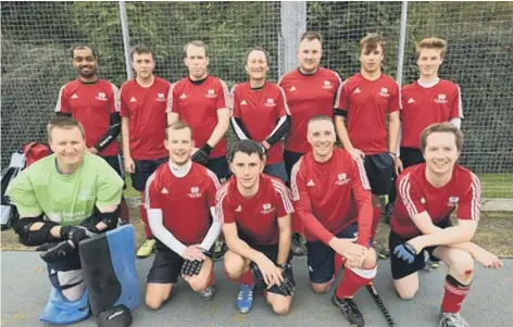  ??  ?? City of Peterborou­gh hockey 6ths. (back) Gaz Mohammed, Hamish Leeds, Simon Buckley, Mark Fowler, Neil Webb, Arthur Franklin, Joe Evison, (front) Darren Griffiths, John Morris, Alan Selby, Wayne Humphreys, Nathan Lawrence