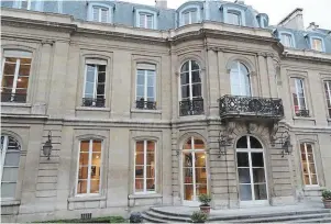  ?? PHOTO LES AMIS LAMBALLE ?? L’hôtel d’Augny où a habité Rose Perrine, qui abrite aujourd’hui la mairie du IXe arrondisse­ment de Paris.