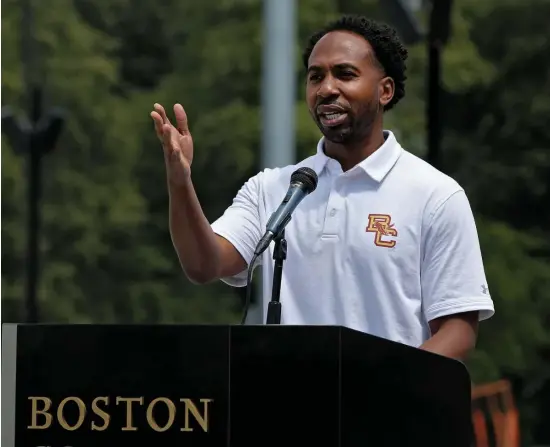  ?? NANCY LANE / HERALD STAFF FILE ?? GOING TO CALIFORNIA: Martin Jarmond is leaving Boston College to become the Athletic Director at UCLA.