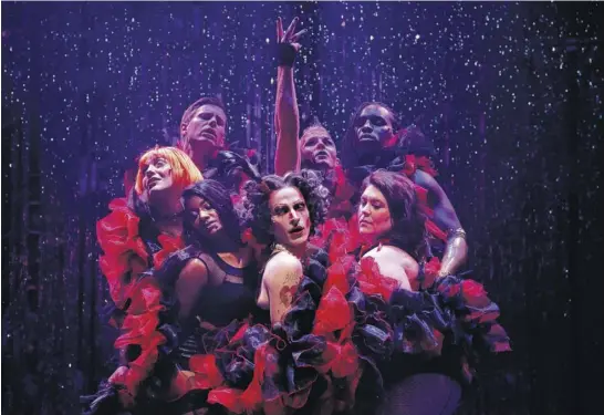  ?? TIM KROCHAK ■ THE CHRONICLE HERALD ?? The cast of Neptune Theatre’s production of The Rocky Horror Show is ready to fulfil their fantasies as the classic cult musical runs from now through June 26.