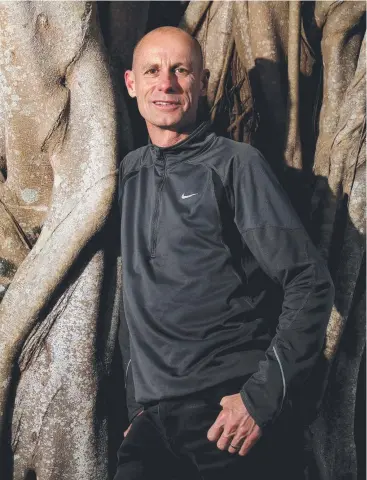  ?? Picture: MARC McCORMACK ?? OUR HOPE: Olympian Steve Moneghetti will compete for Cairns in September’s Run for the Reef event against representa­tives from Mackay and Townsville.