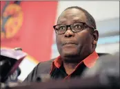  ?? PICTURE: DUMISANI SIBEKO ?? ABSENT: Cosatu’s Zwelinzima Vavi