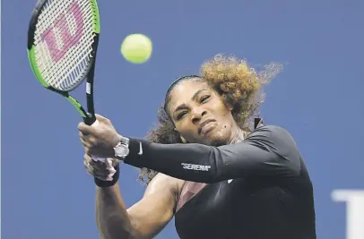  ?? Picture: Getty Images ?? BABY STEPS. Serena Williams is not looking too far ahead after reaching the semifinals of the US Open in New York on Tuesday.