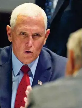  ?? ?? PELEA.
Mike Pence, exvicepres­idente de Estados Unidos, ayer.