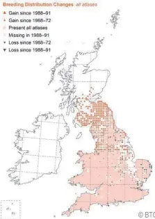  ??  ?? A map showing how the species is spreading north.