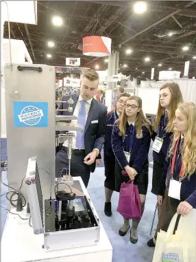  ?? COURTESY PHOTO ?? Members of the Lincoln FFA Food Science team were awarded with a trip to the Internatio­nal Poultry and Processing Expo in Atlanta, Ga., where they gained valuable education in the poultry and food science industries. They earned this award with their...