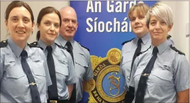 ??  ?? Gardaí attached to Sligo/Leitrim Division at the launch of the 2020 Youth Awards.