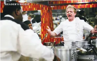  ??  ?? Gordon Ramsay in Hell’sKitchen