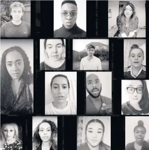  ??  ?? ■ A clip from Bethany Hall’s Black Lives Matter video aims to ‘bridge the divide’