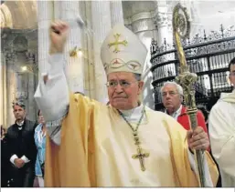  ?? ?? Ceballos en una misa en la Catedral.