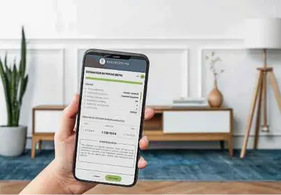  ?? Photo: C. ?? Grâce à son nouvel estimateur de poche, Secretimmo rend un précieux service aux particulie­rs, mais également aux profession­nels de la branche.