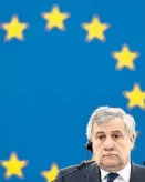  ?? Foto: AFP / Frederick Florin ?? EU-Parlaments­präsident Tajani könnte Italiens Premier werden.
