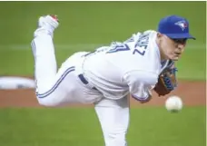  ?? DAVID COOPER/TORONTO STAR ?? Aaron Sanchez is scheduled to make his final spring-training start for the Blue Jays on Tuesday, then will be waiting to learn if he’ll make the rotation.