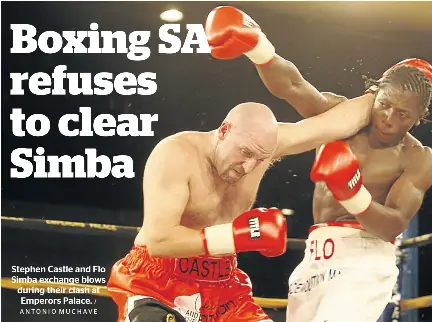 Boxing SA refuses to clear Simba - PressReader