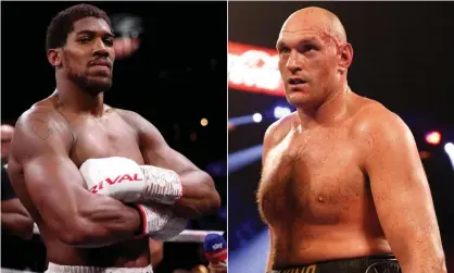  ??  ?? Any world heavyweigh­t unificatio­n bout between Anthony Joshua and Tyson Fury is likely to take place in the Middle East. Composite: PA Images; Reuters