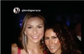  ?? ?? Glenda Peraza compartió el recuerdo en Instagram.
