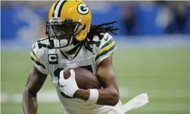  ?? Duane Burleson/AP ?? The Raiders are sending the No 22 overall pick in April's draft and another draft pick to the Packers to reunite Davante Adams with his college quarterbac­k Derek Carr. Photograph: