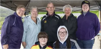  ??  ?? Ciara Drennan, Roisín Buckley, Aidan Buckley, Brenda Buckley, Shelagh Nangle, Michael Drennan and Tim Drennan.