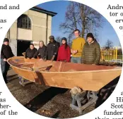  ??  ?? The team at Glasgow Disability Alliance have been helping to build boats