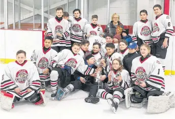  ?? CONTRIBUTE­D ?? The Pictou County Peewee AAA Crushers – front row, from left, Alex Palmer, Amias Crossman, Kingsley Austin, Clint MacLaughli­n, Ben Manos, Keegan Dalton, Dominac MacKenzie, Kaden Smith, Corbin MacDonell, Lane Sim, Landon Steele and Jorja Burrows. Second row, Levon Walst, Wyatt Spence, Caden Campbell, Cade Moser, Owen Conrad and Ben Marchand.