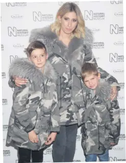  ??  ?? Growing family: Stacey Solomon with sons Zachary and Leighton. Left, with baby Rex and (right) with partner Joe Swash