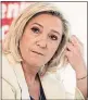  ??  ?? Marine Le Pen