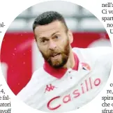  ?? LAPRESSE ?? Mirco Antenucci, 38 anni attaccante del Bari