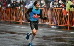 ?? Divulgação ?? Tim Don completa Maratona de Boston, em abril, seis meses após ser atropelado